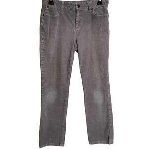 Talbots‎ Heritage Womens Size 8 Cordaroy Pants Gray